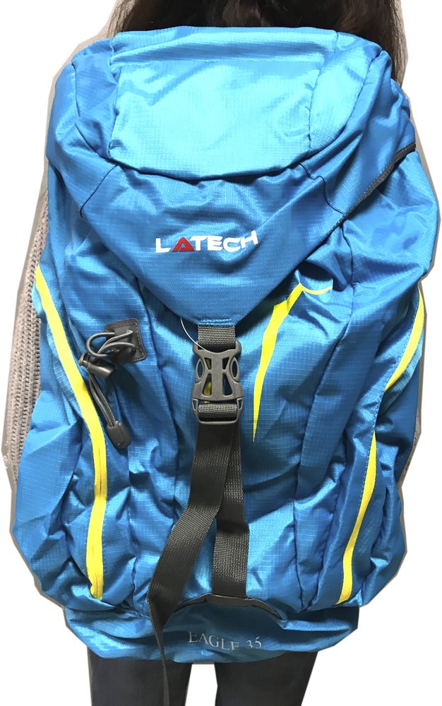 Zaino 35 litri resistente e versatile, ideale per escursioni, viaggi e scuola