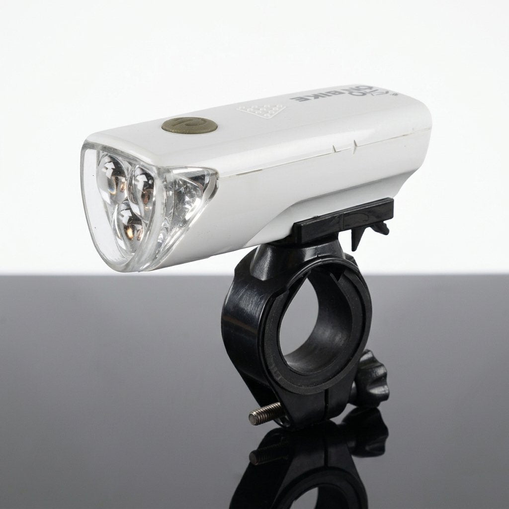 ON BIKE Fanale Per Ciclo E MTB Anteriore Bianco Al Manubrio  Fanale Bici 3 LED