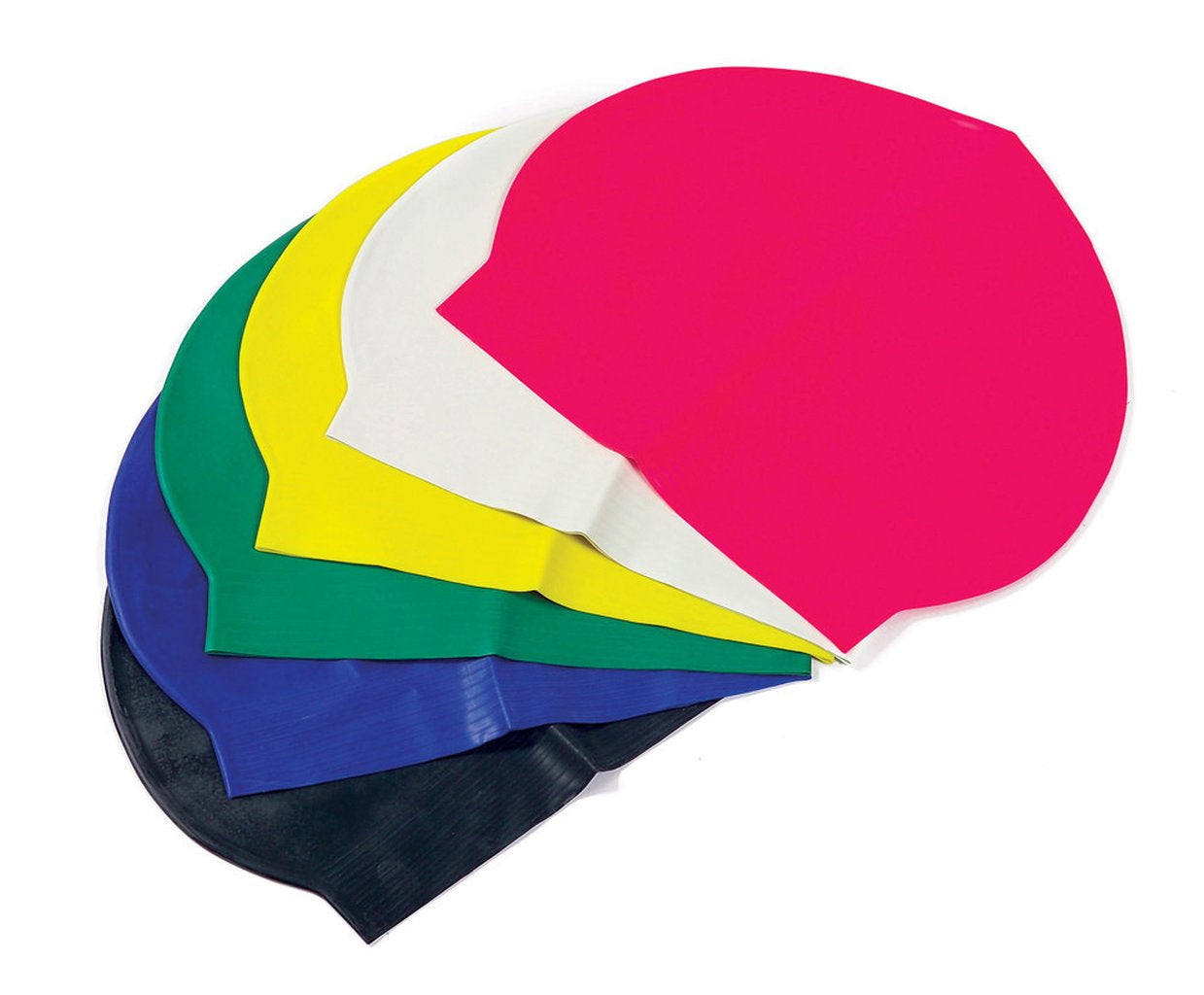 BODYLINE Cuffia Piscina in Lattice Set da 3 Cuffie Multicolore Elastiche Auto