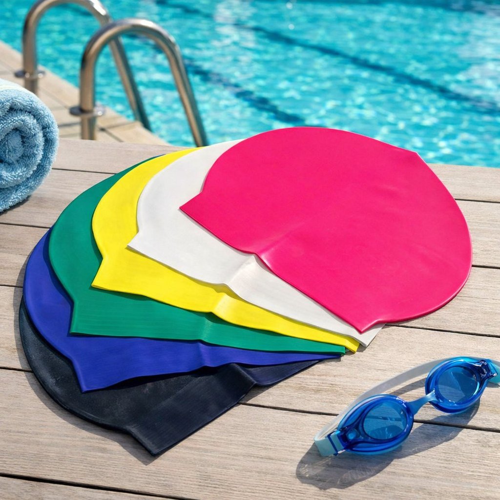 BODYLINE Cuffia Piscina in Lattice ? Set da 3 Cuffie Multicolore Elastiche
