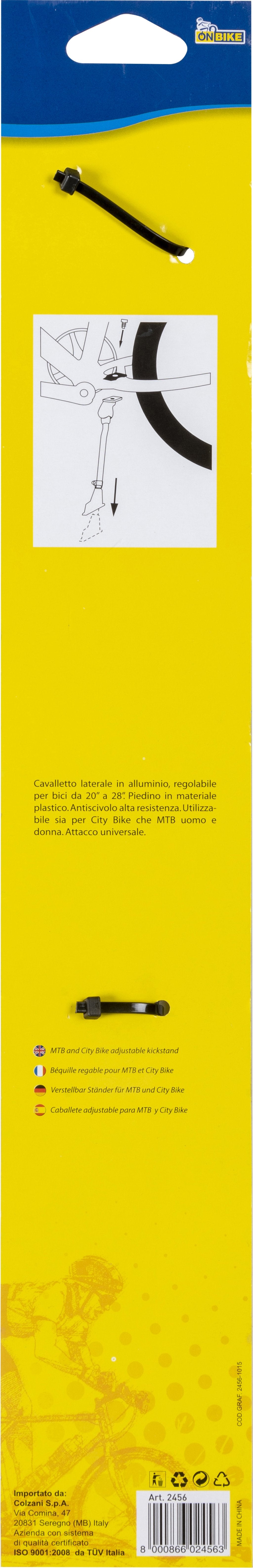ON BIKE Cavalletto bici in alluminio universale regolabile Accessorio Originale