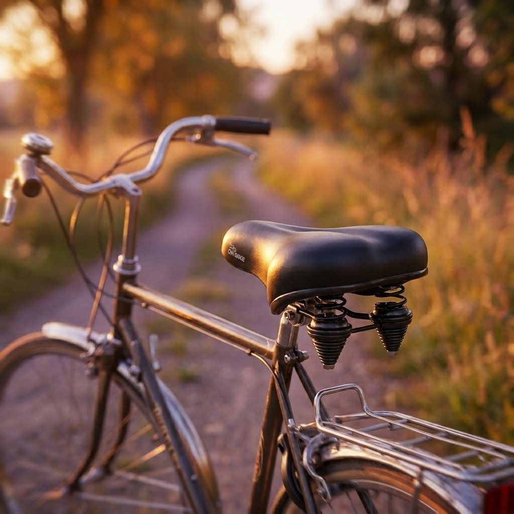ON BIKE Sella Per Ciclo In Sky Con Doppia Molla Lusso  Sella Bici City Bike