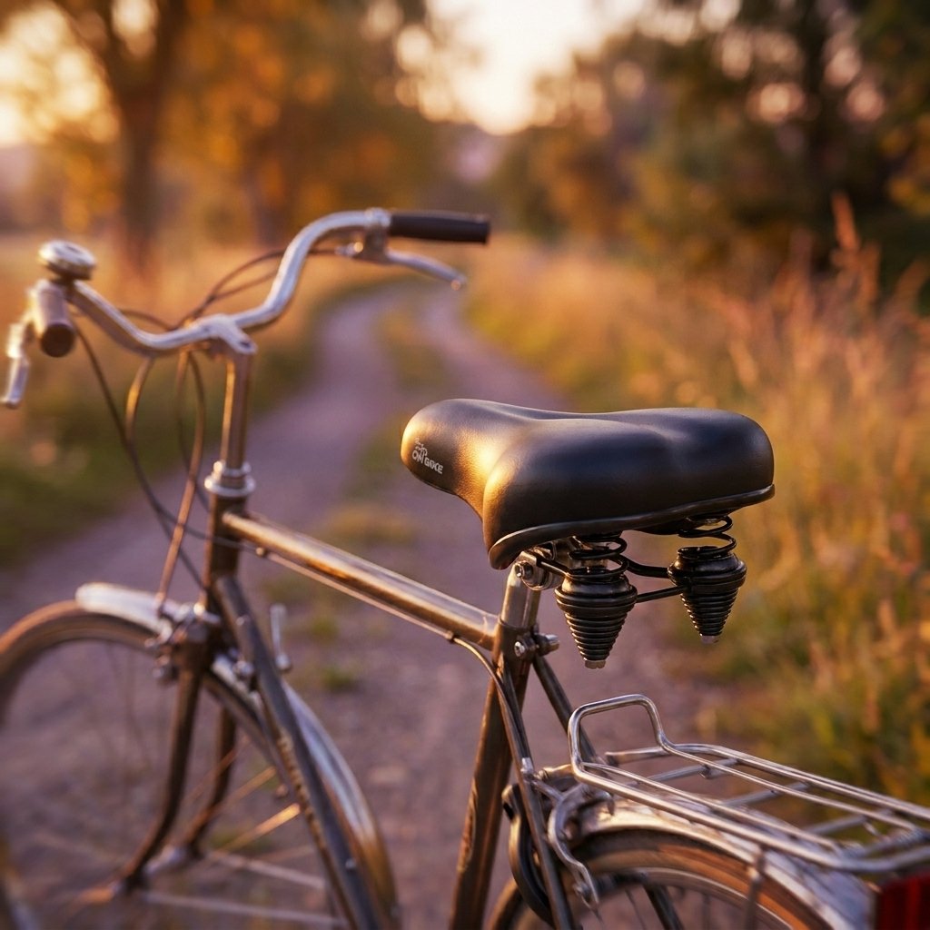 ON BIKE Sella Per Ciclo In Sky Con Doppia Molla Lusso  Sella Bici City Bike