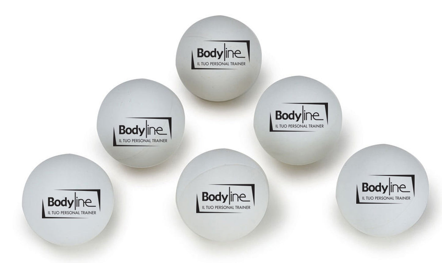 BODYLINE Set da 6 Palline Ping Pong Bianche, Resistenti e Bilanciate, Ideali