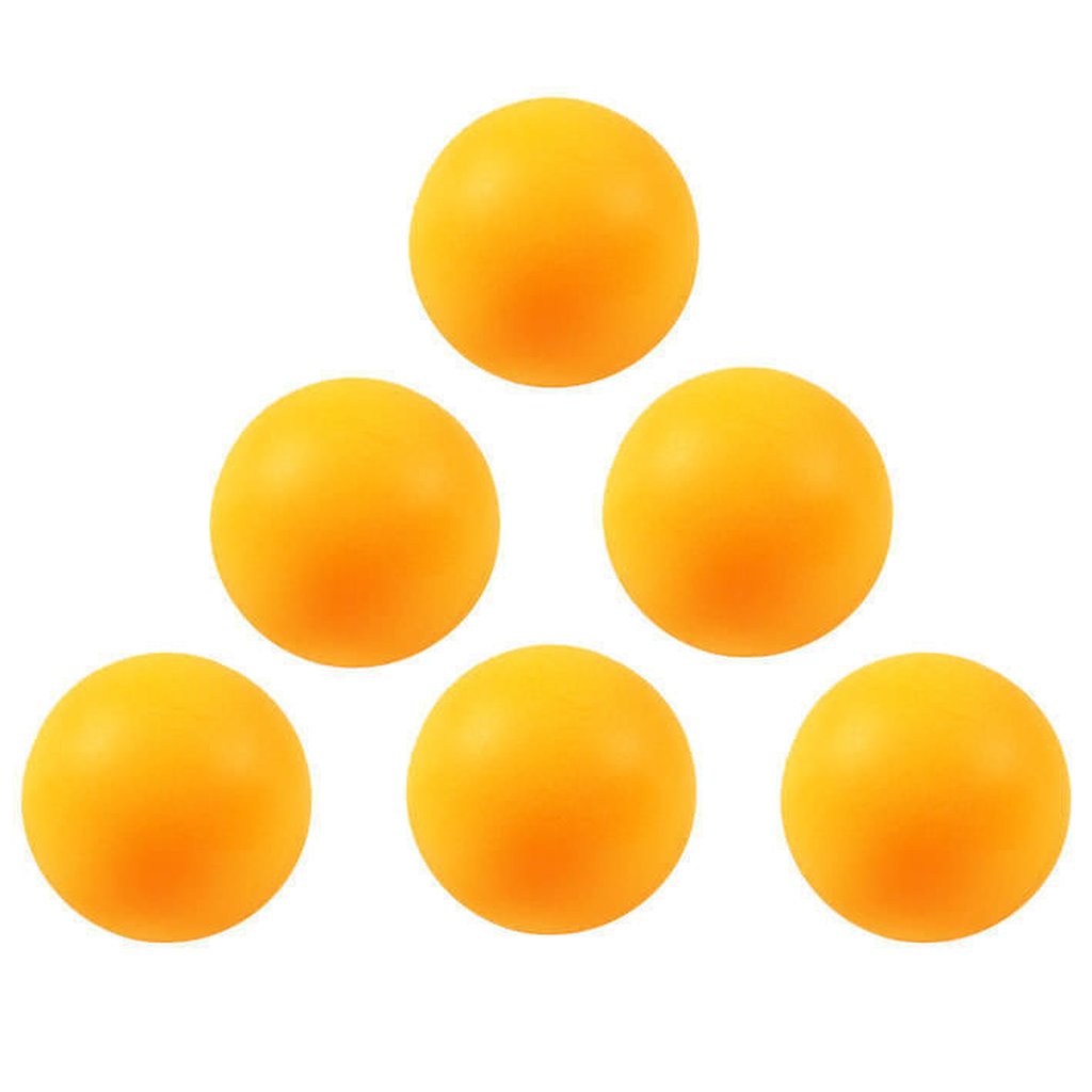 BODYLINE Set da 6 palline da ping pong arancioni, resistenti e bilanciate