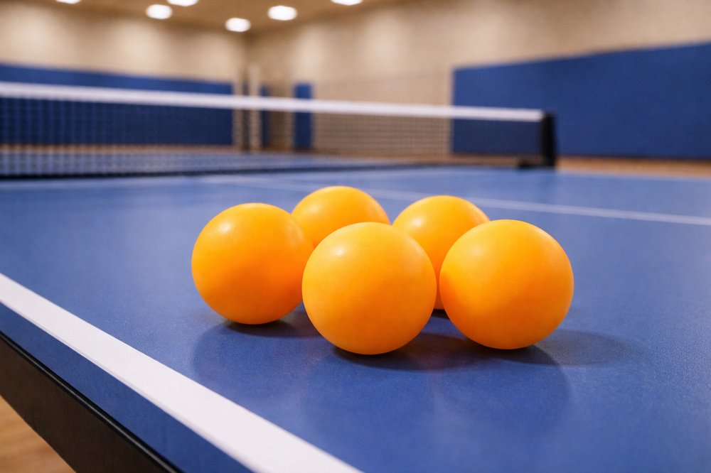 6 palline da ping pong arancioni, resistenti e ideali per allenamenti e partite