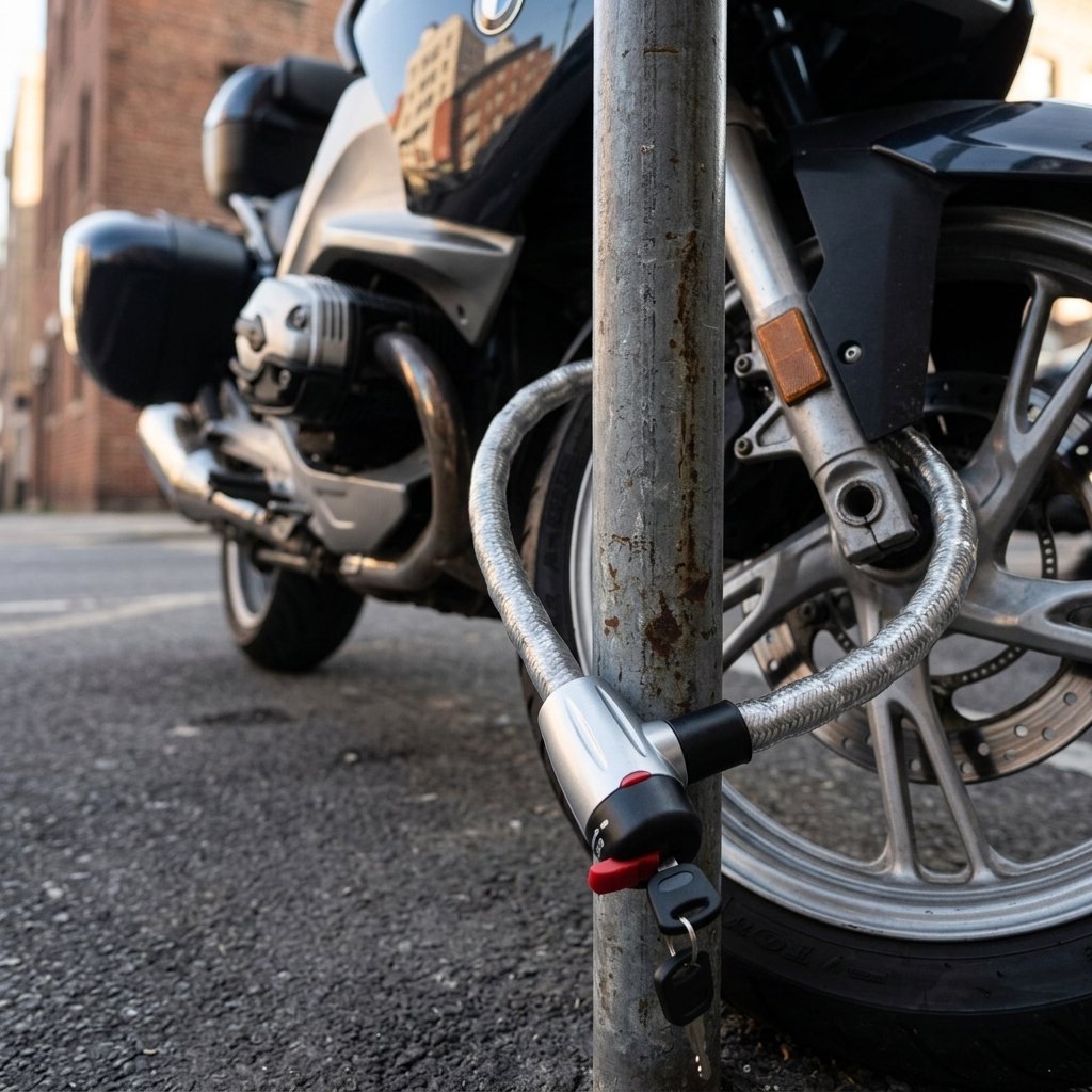 Xplorer Antifurto Serpentone Moto 120 cm Con Serratura E Doppia Chiave