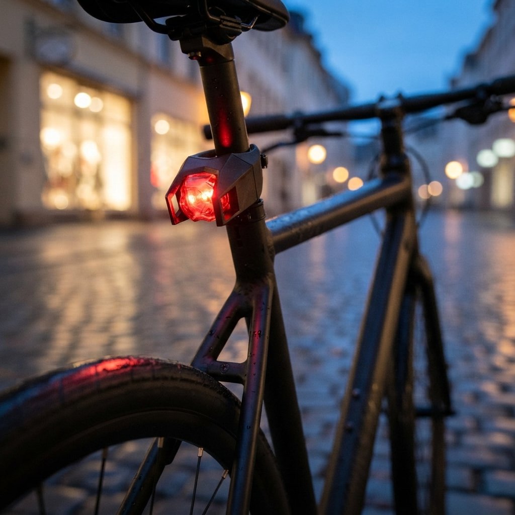 ON BIKE Fanale Posteriore Bici 2 LED Rossi con Batterie Incluse