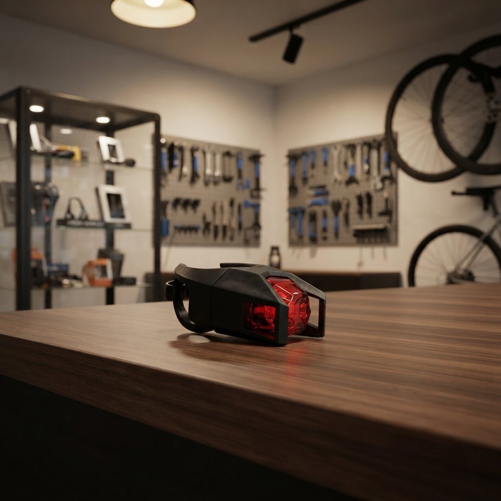 ON BIKE Fanale Posteriore Bici 2 LED Rossi con Batterie Incluse