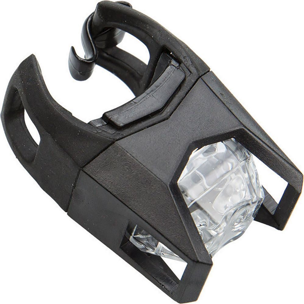 Fanale anteriore bici due LED bianchi aggancio al telaio