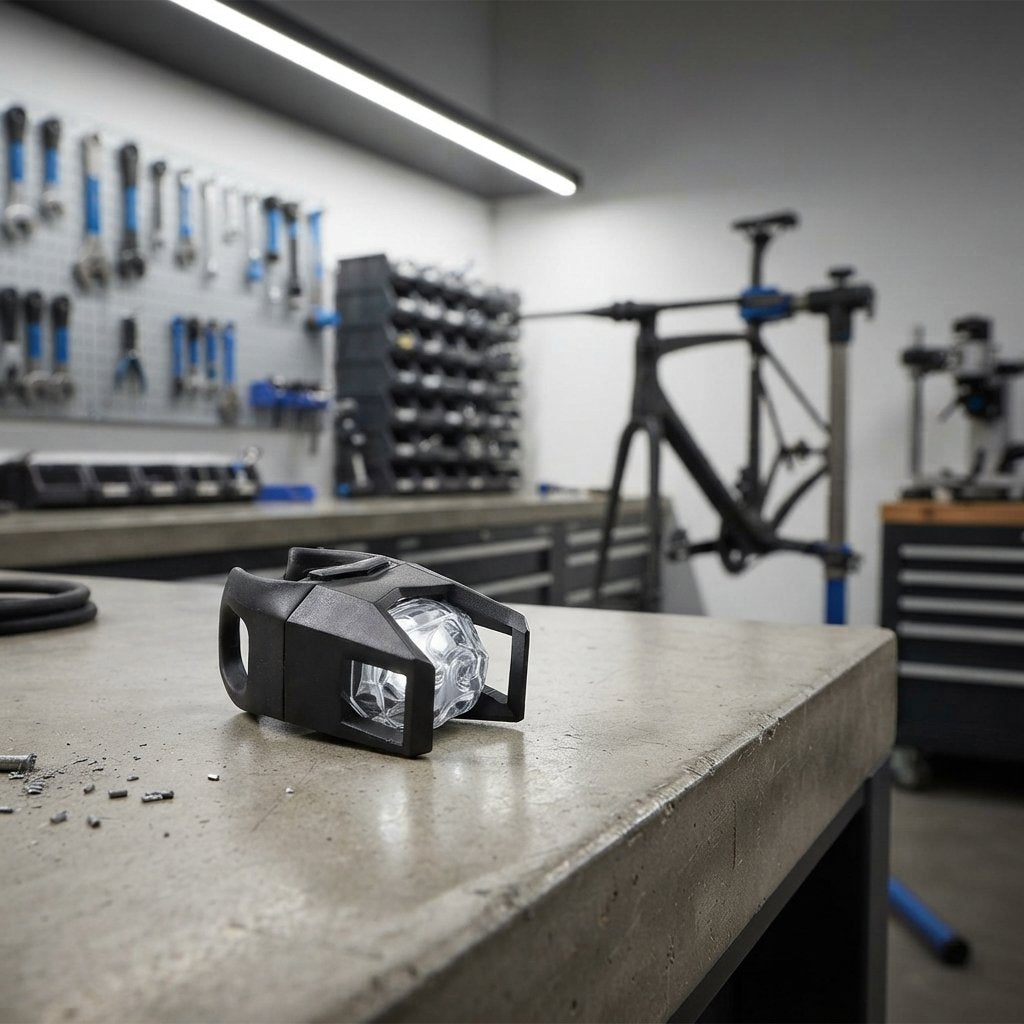ON BIKE Fanalino Anteriore Bici 2 LED Bianchi con Batterie Incluse