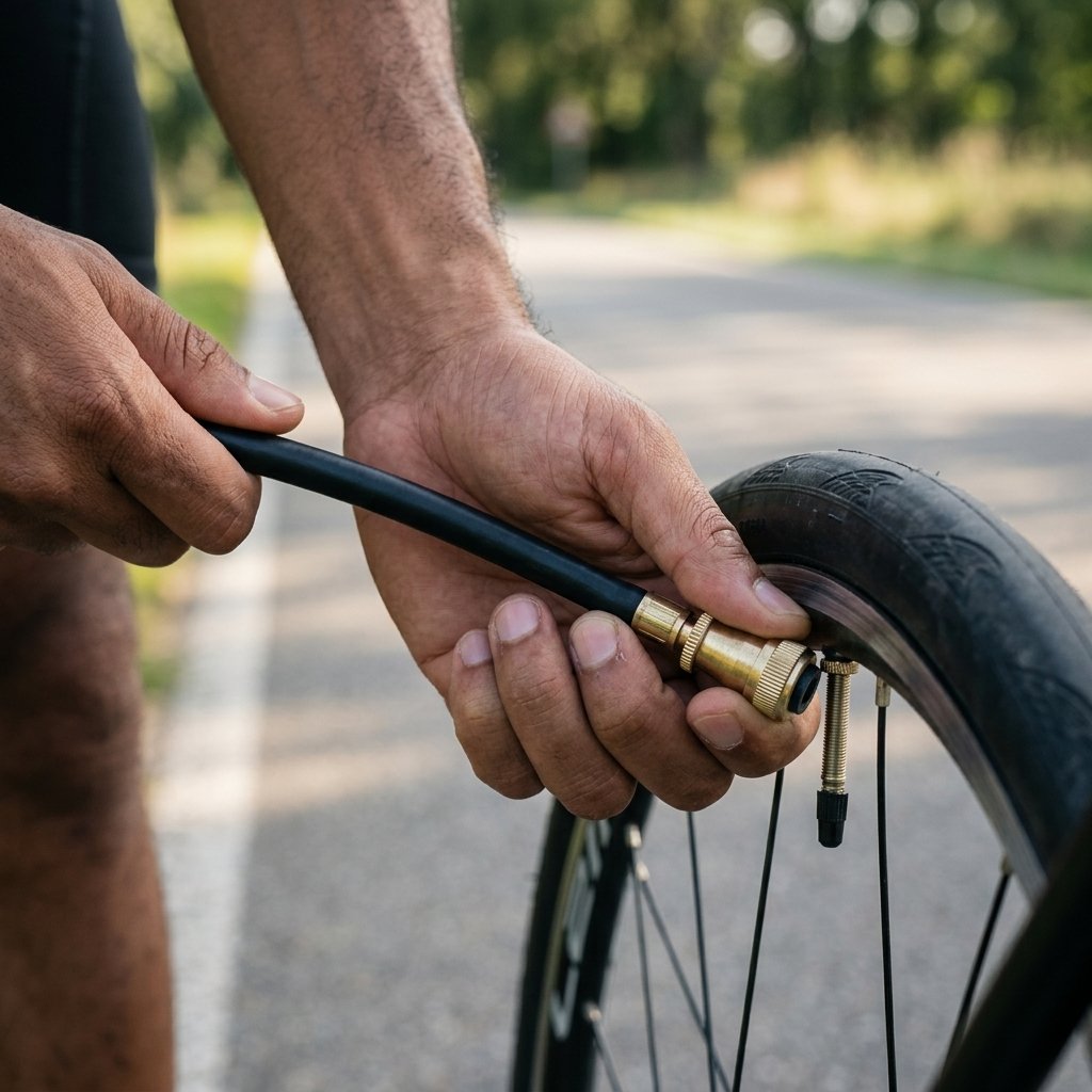 ON BIKE Raccordo Pompa Bici Ottone Universale
