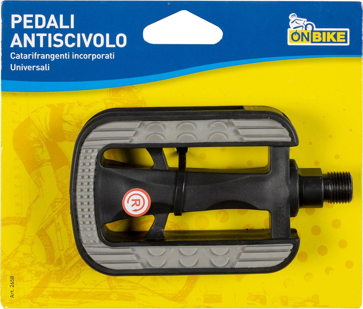 ON BIKE Pedali Bici Universali Antiscivolo con Catarifrangenti