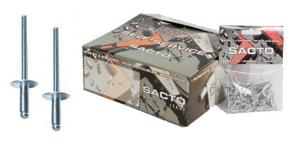 RIVETTI ALLUMIN.SACCHETT.PZ100 4,0X 8 confezione da SACCHETTO 10