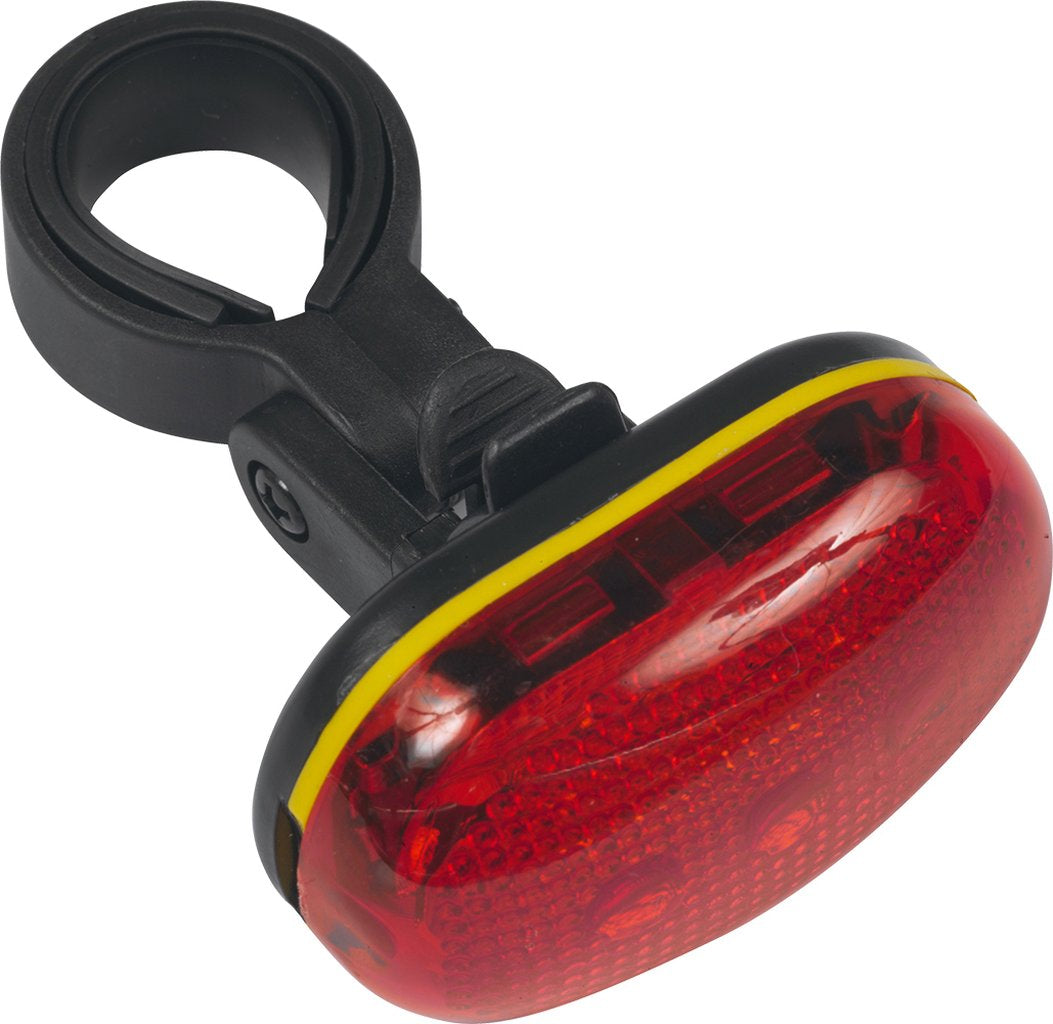 ON BIKE Fanale posteriore bici tre LED rossi aggancio al telaio
