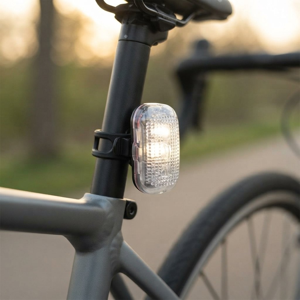 ON BIKE Fanale Anteriore 3 LED Bianchi con 3 Modalità di Illuminazione
