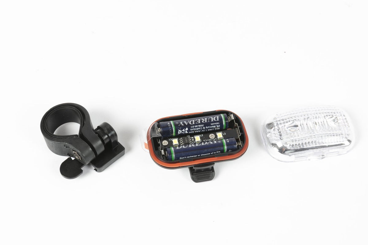 ON BIKE Fanale Anteriore 3 LED Bianchi con 3 Modalità di Illuminazione