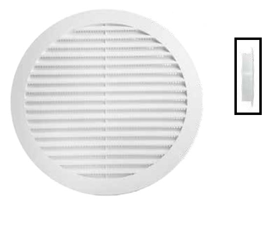 GRIGLIA DI AERAZIONE PLASTICA DIAM. CM.16