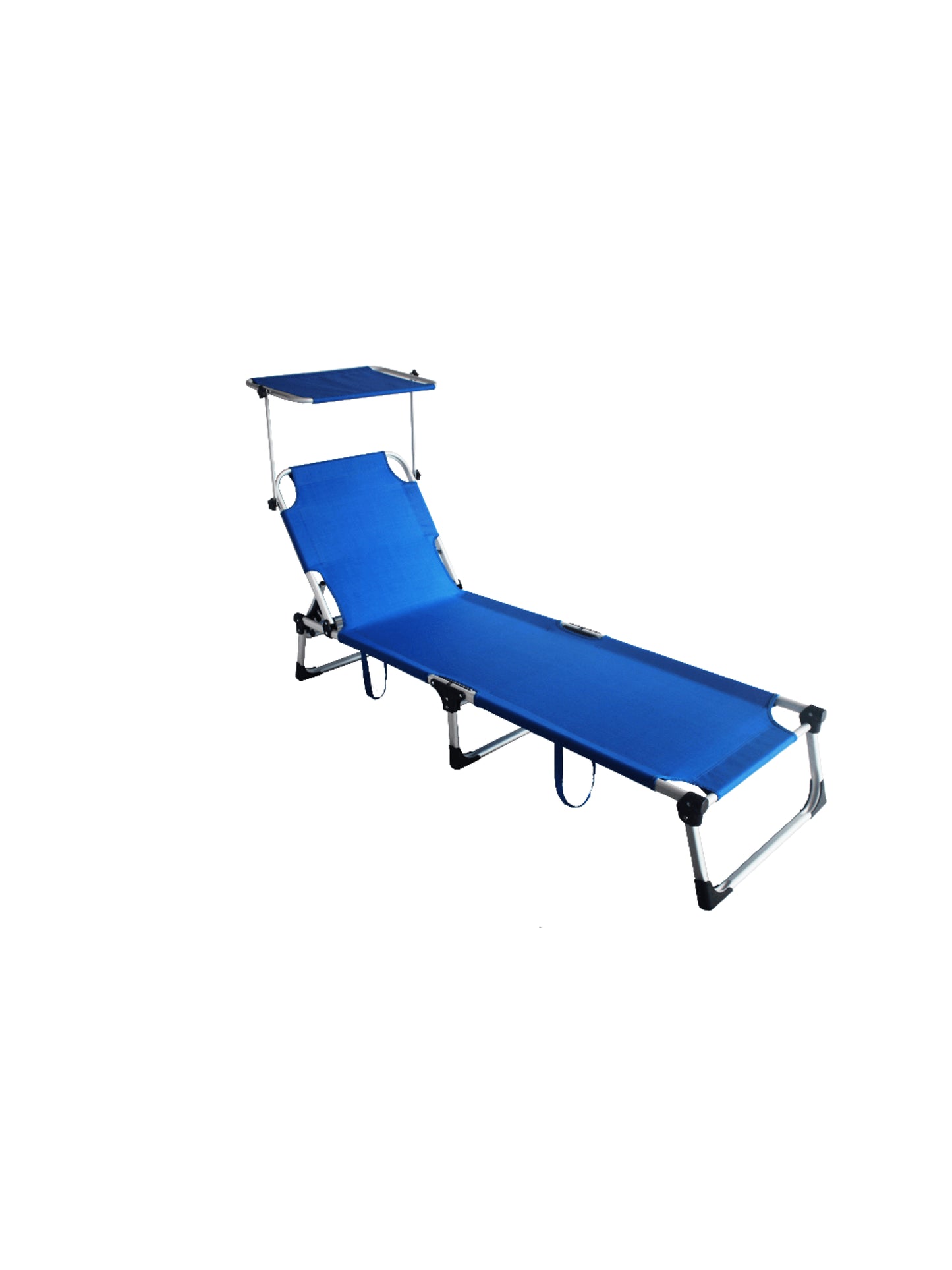 Garden Friend Lettino pieghevole Mykonos 57x187x30h cm Blu