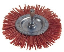 PG SPAZZOLA NYLON ARANCIO CIRC.MM.100 ART.497.15