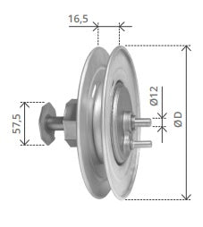 BOLIS RIDUTTORE CON SUPPORTO D.MM.240 LISCIO XAVVOLG. ART.13
