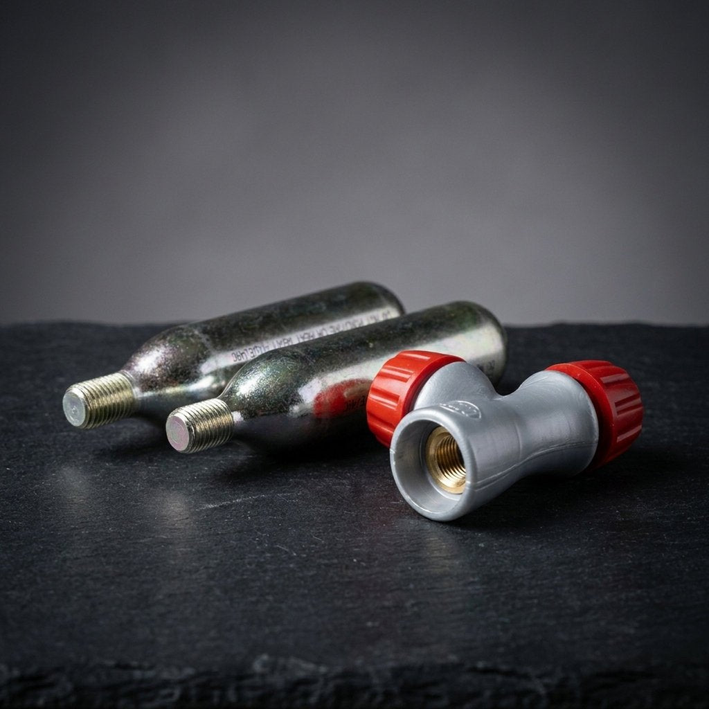 ON BIKE Erogatore Con Cartucce CO2 16 Gr Filettate Per Bicicletta  Kit