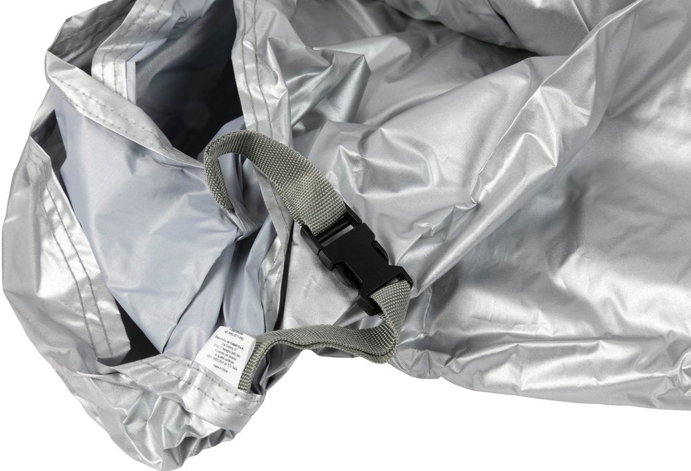 Silver coprimoto impermeabile in polietilene taglia S-M