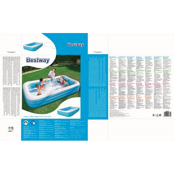 PISCINA GONF. RETT. BW CM.305X183 H.56 54009