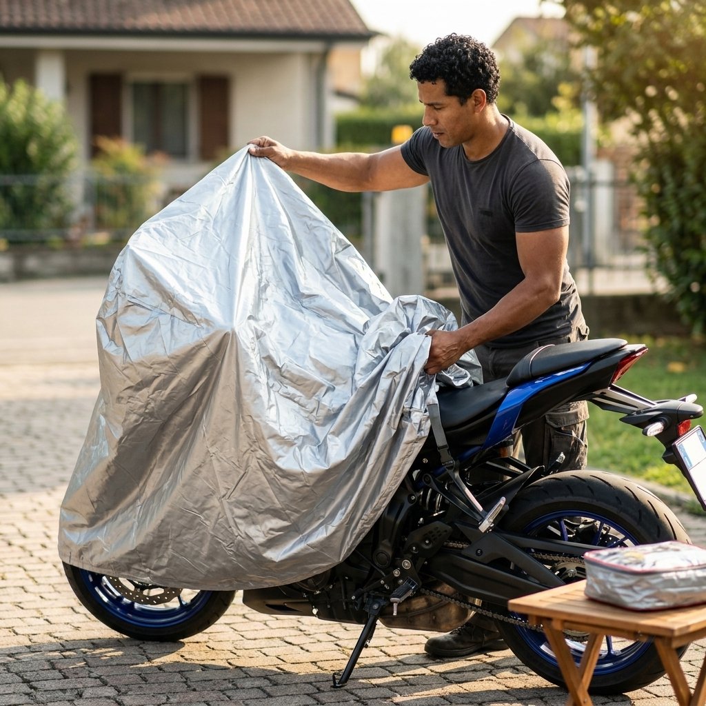 Xplorer Coprimoto Silver Extra Large XL Impermeabile Per Moto E Scooter