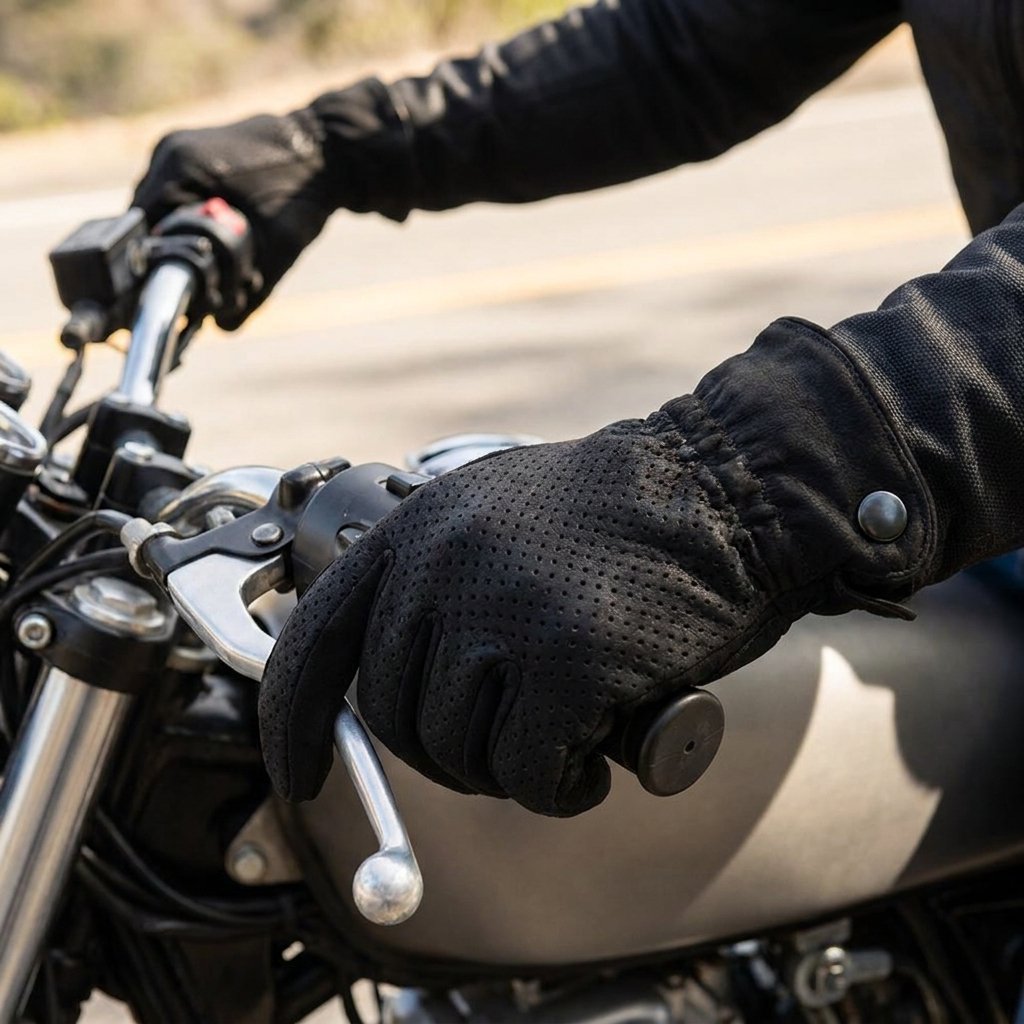 Xplorer Guanti Moto Light XXL  Pelle Scamosciata Traspirante