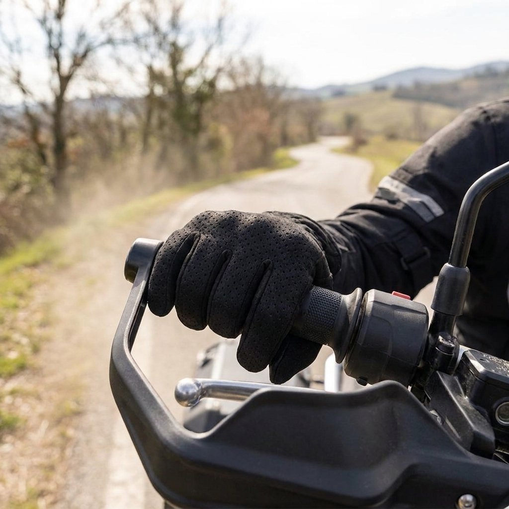 Xplorer Guanti Moto Light XXL  Pelle Scamosciata Traspirante
