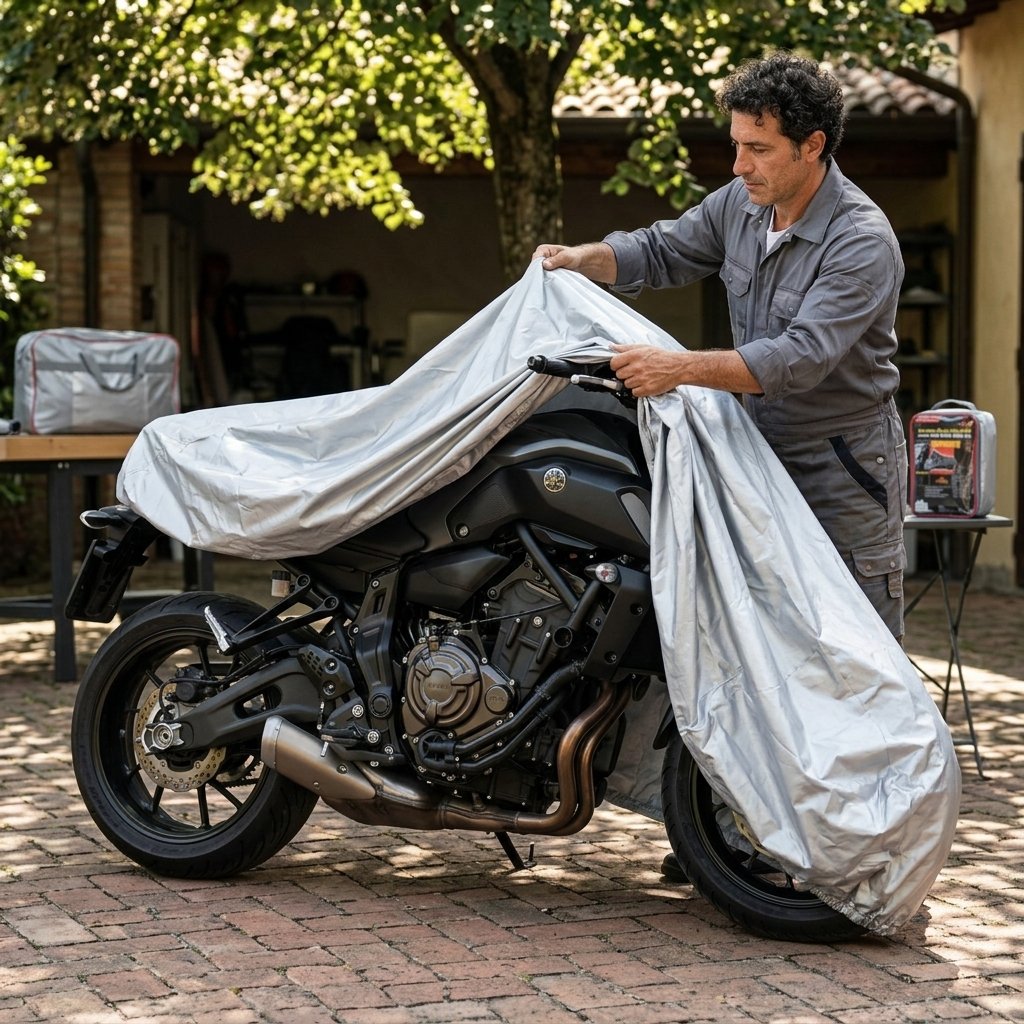Xplorer Coprimoto Silver Large Impermeabile Per Protezione Moto