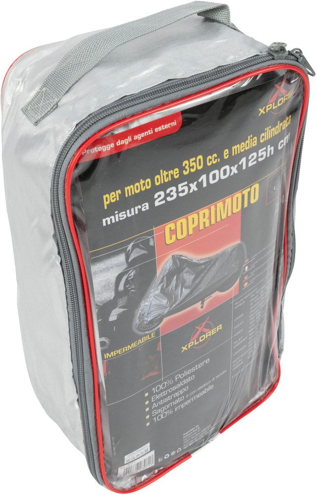 Silver coprimoto impermeabile in polietilene taglia L