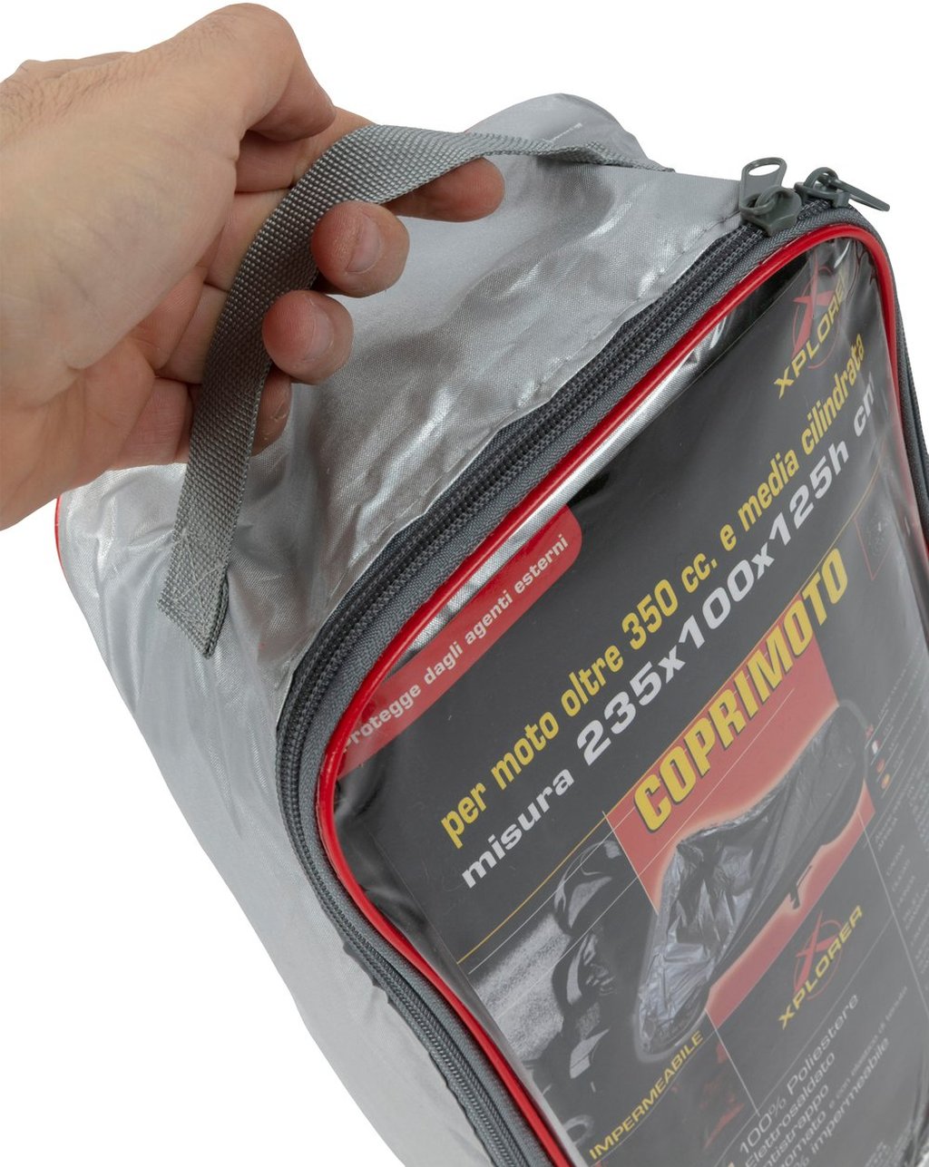 Xplorer Coprimoto Silver Large Impermeabile Per Protezione Moto