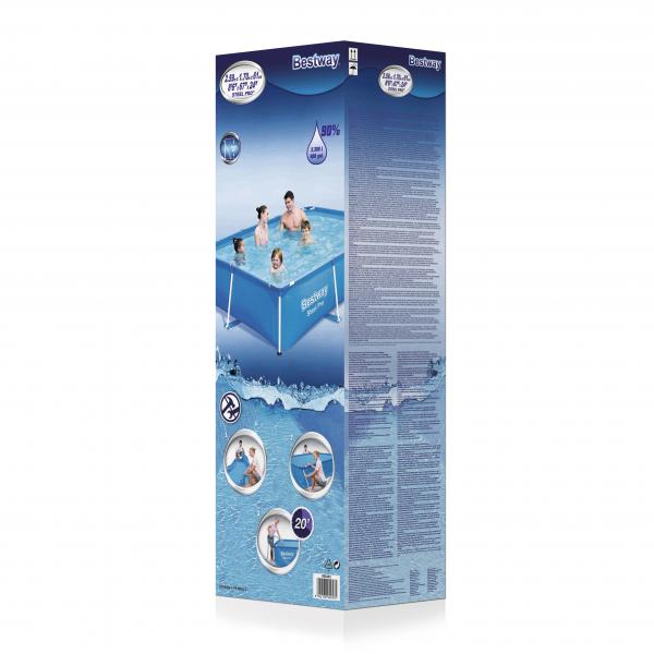 PISCINA RETT. BW STEEL PRO CM.259X170 H.61 56403