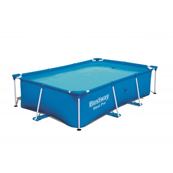 PISCINA RETT. BW STEEL PRO CM.259X170 H.61 56403