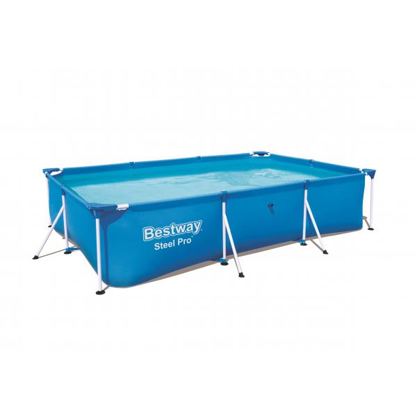 PISCINA RETT. BW STEEL PRO CM.300X201 H.66 56404