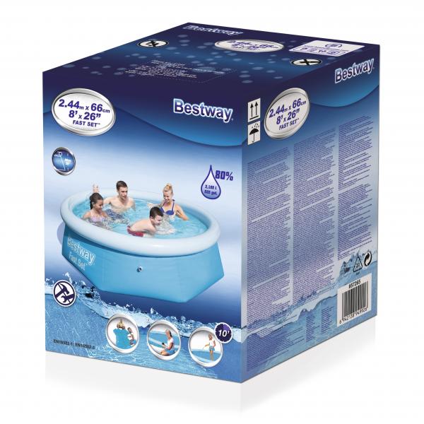 PISCINA TONDA BW FAST SET D.244 H.61 57448