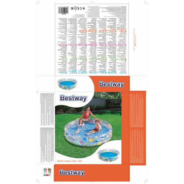 PISCINA GONF. TONDA BW 3 ANELLI CM.183 H.33 51005