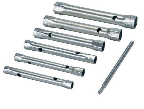 CHIAVI DOC A TUBO SET PZ.6 MM. 6X7-16X17