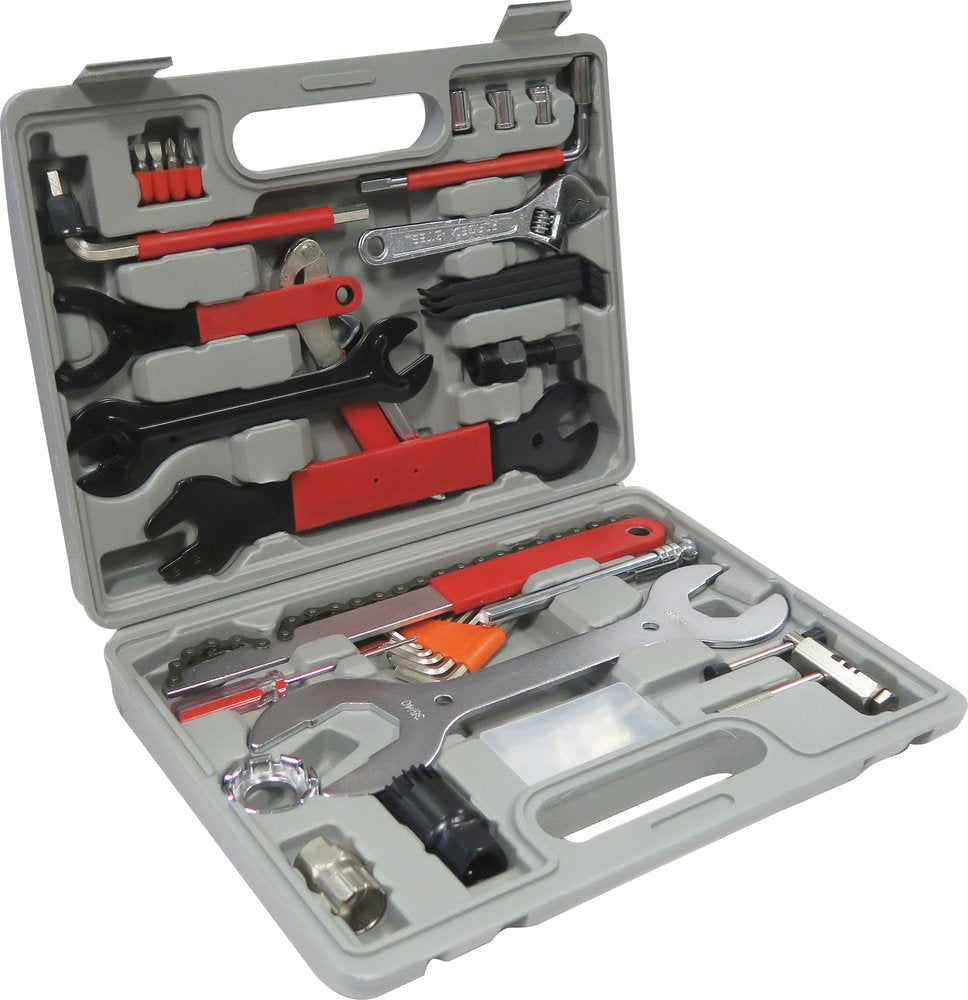 Kit riparazione bici in valigietta 44 pz universale 3,05 kg