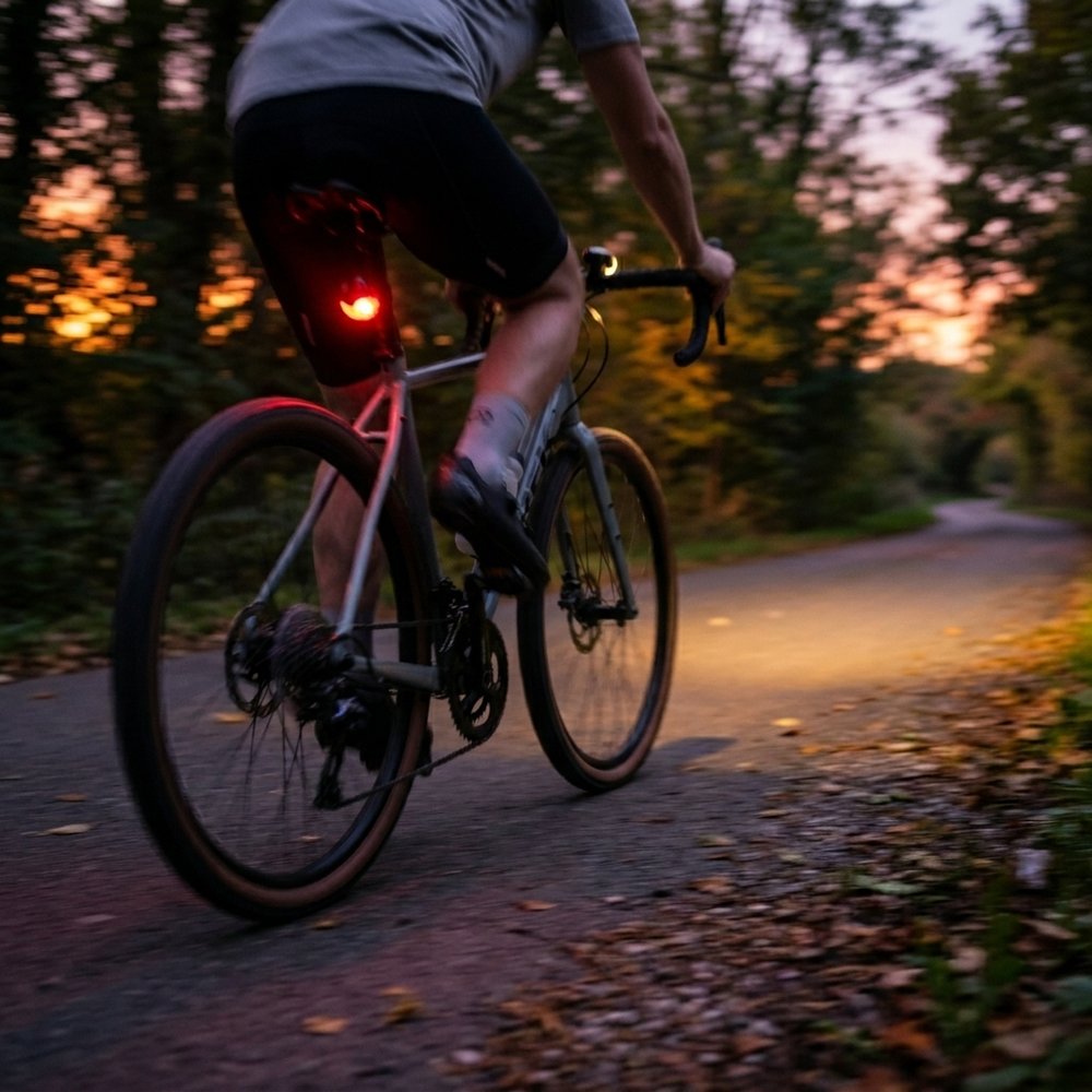 ON BIKE Fanalini Bici 3 LED Set Sicurezza Anteriore Posteriore