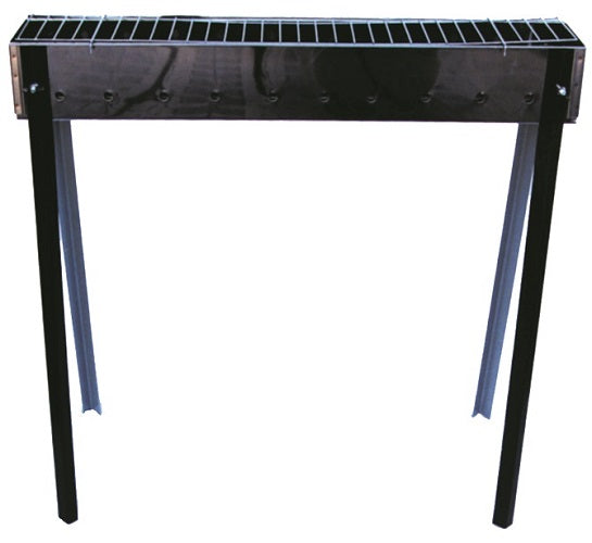 FORNACELLA INOX PIEDI SMONT. CM. 80 H.76X ARROSTICINI