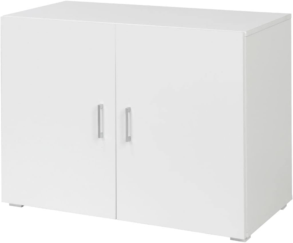 King Home ARMADIETTO A DUE ANTE 90x41x85h cm bianco