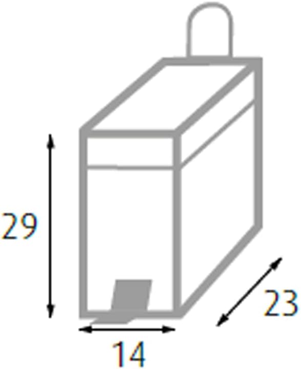 King Home PATTUMIERA RETTANGOLARE IN ACCIAIO CON PEDALE LT. 5 14x23x29h cm