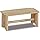 King Home POGGIAPIEDI in legno di abete naturale 35x16x16h cm