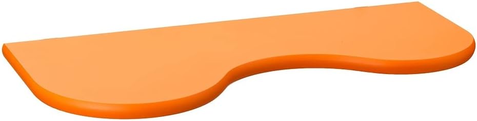 King Home MENSOLA BIMBO(cm 26x56x2) "ONDA" IN MDF ARANCIO CARTONE DA 4 PEZZI