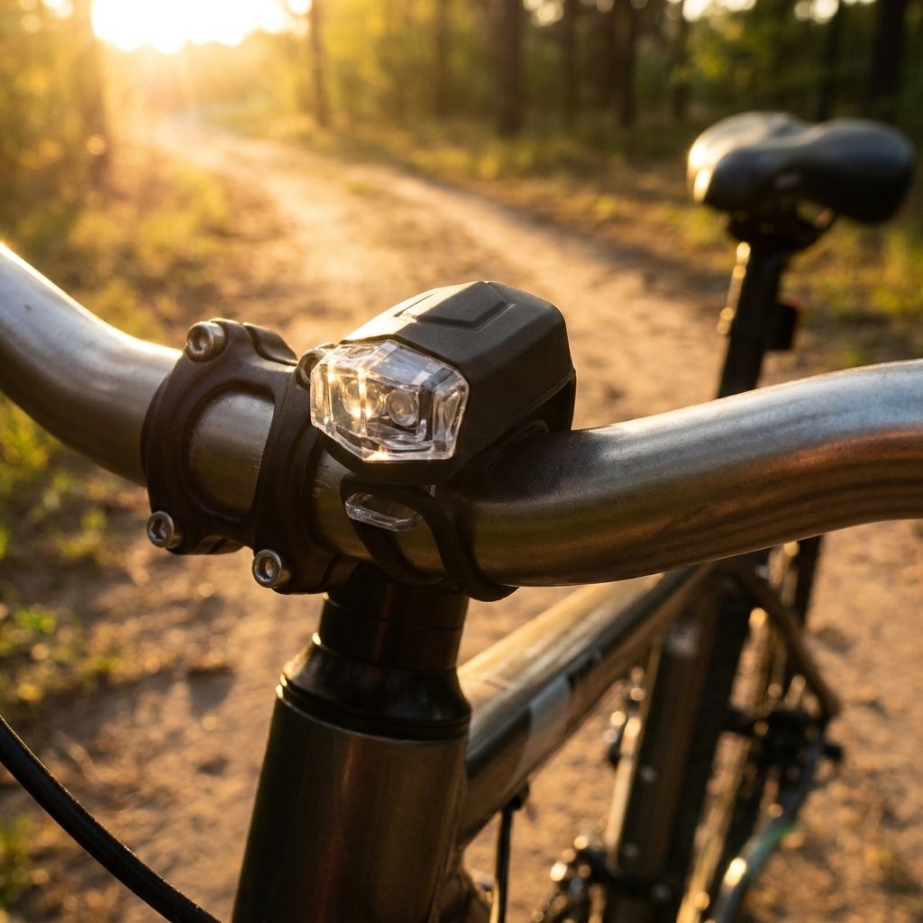 ON BIKE Mini Lampada Anteriore Bici 2 LED 3 Funzioni