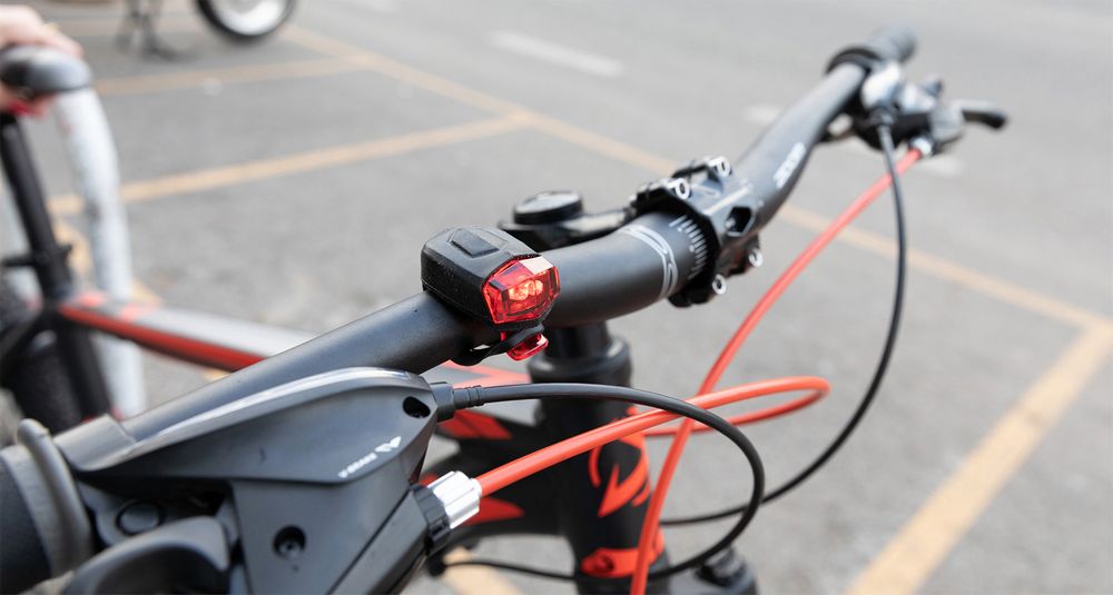 ON BIKE Mini Lampada Posteriore Bici 2 LED