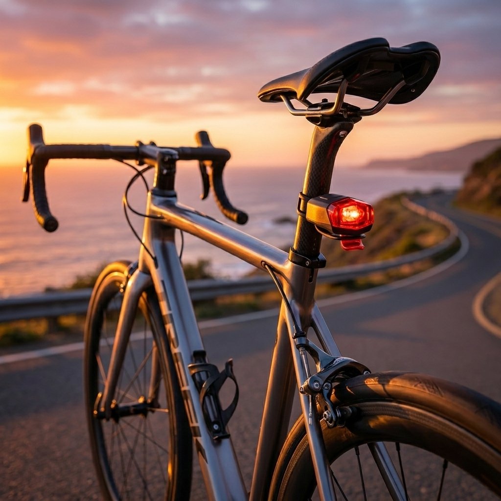 ON BIKE MiniLampada Posteriore 2 LED 3 Funzioni Luce Bici Rossa Auto Bambini